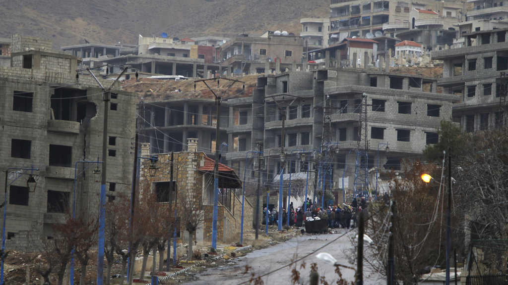 Die belagerte syrische Stadt Madaya; Foto: Reuters/O. Sanadiki