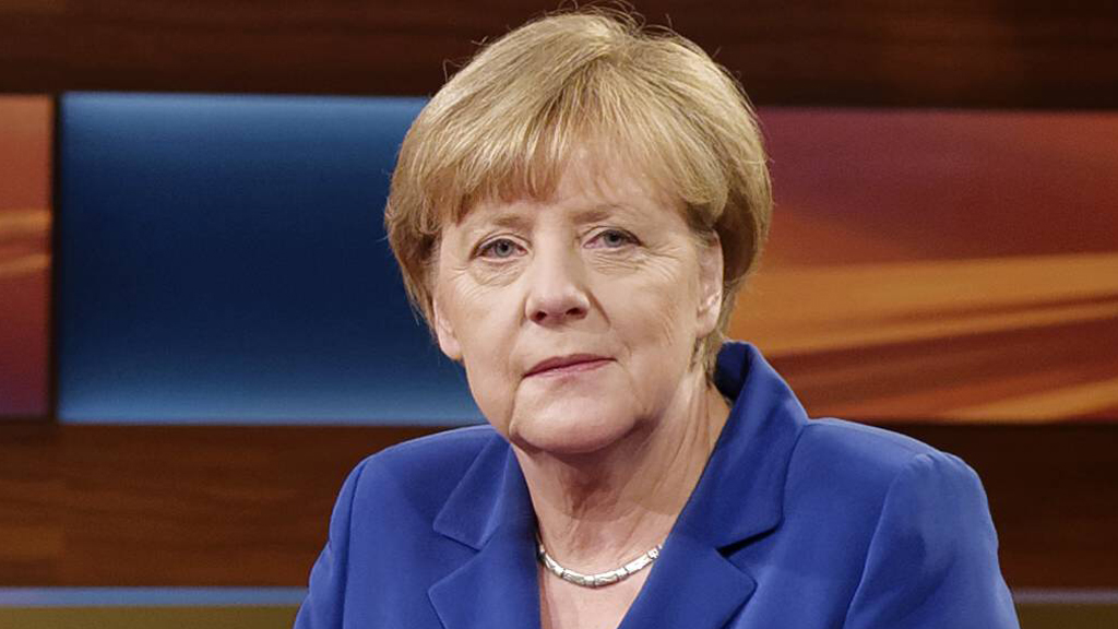 Angela Merkel bei Anne Will; Foto: Imago/J. Heinrich