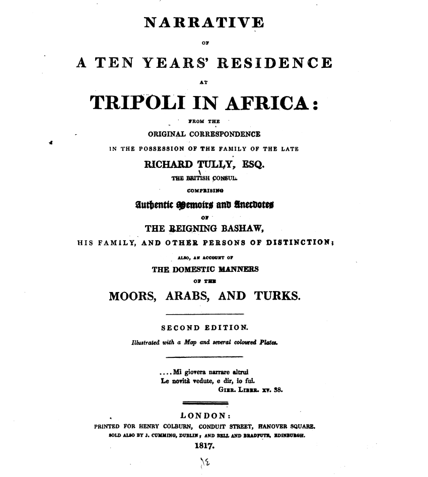 Second edition frontispiece (source: digitised by Google, original from the New York Public Library)