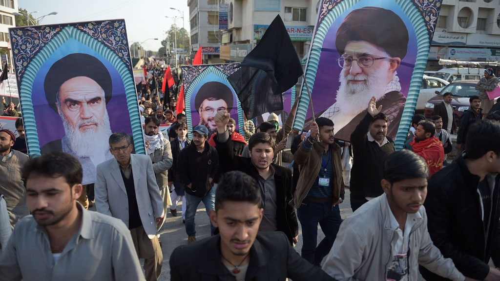 Proteste von Schiiten nach der Hinrichtung des schiitischen Geistlichen Scheich Nimr al-Nimr; Foto: Getty Images/AFP/A. Qureshi