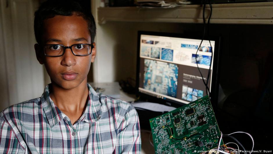 Texan Muslim schoolboy Ahmed Mohamed and his clock
