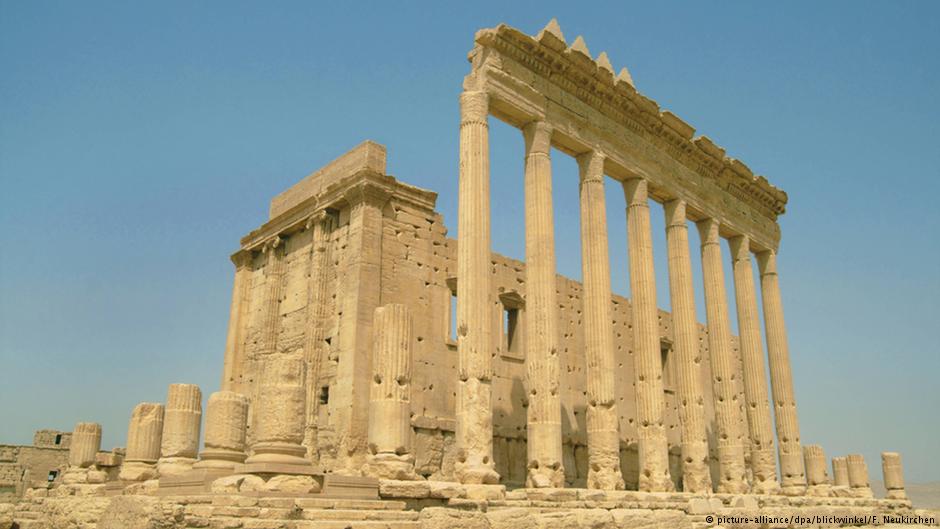 Historisches Bild des Baal-Tempels in Palmyra; Foto: picture-aliance/dpa