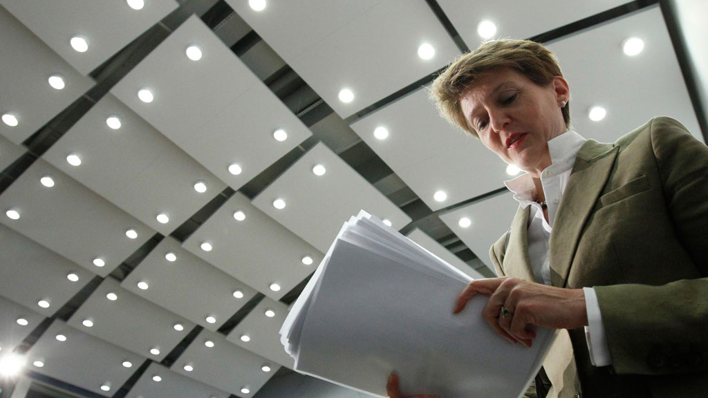 Schweizer Justizministerin Simonetta Sommaruga; Foto: Reuters