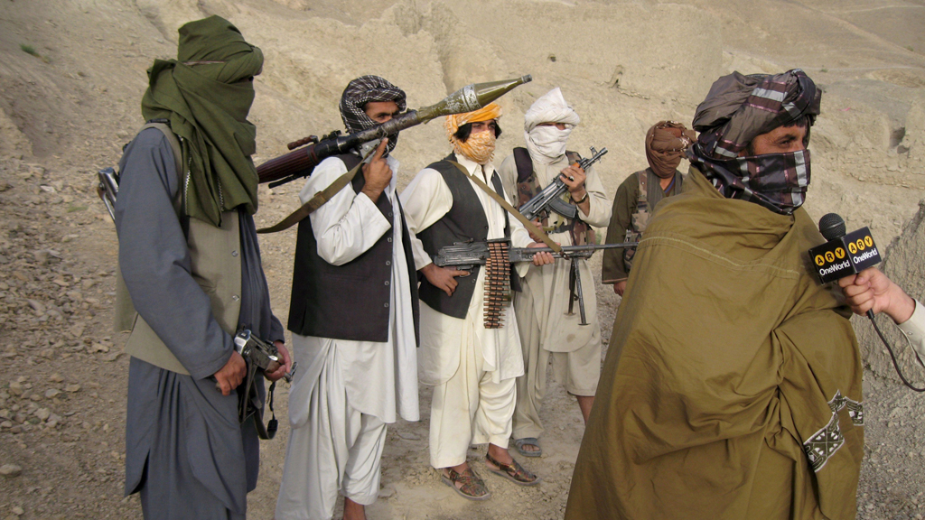 Taliban-Kämpfer in der afghanischen Provinz Helmand; Foto: picture-alliance/dpa