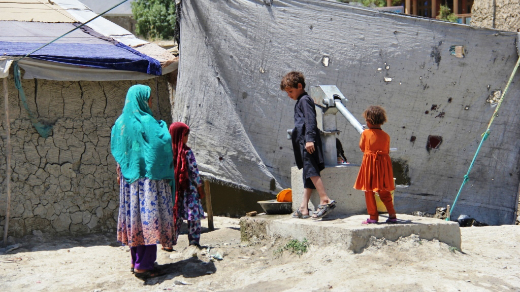 Afghanische Flüchtlinge aus Helmand und der Provinz Kandahar in Kabul; Foto: DW/H. Sirat 