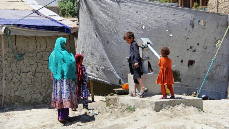 Afghan refugees from Helmand and Kandahar provinces in Kabul (photo: DW/H. Sirat)