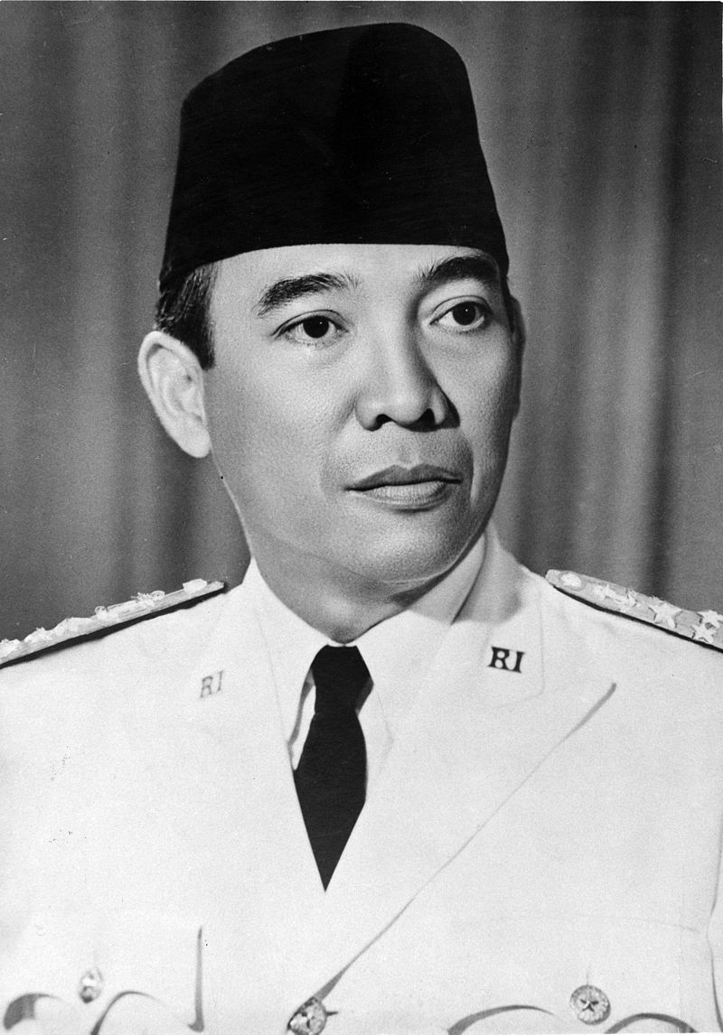 Indonesiens ehemaliger Präsident Sukarno; Foto: wikipedia