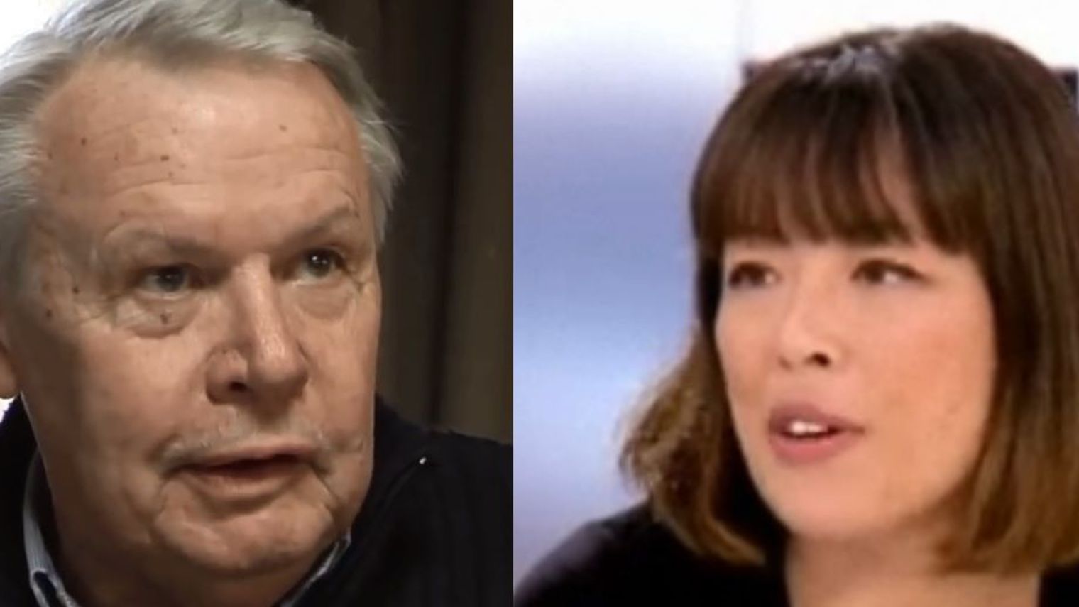 French journalists Eric Laurent and Catherine Graciet (photo: YouTube/TV5Monde and Journalisme UC)