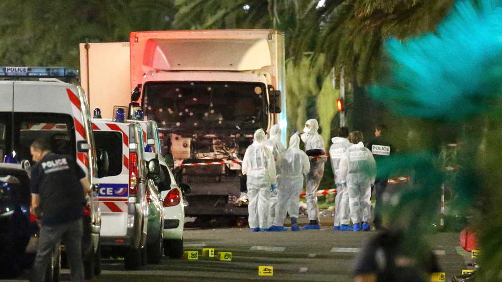 LKW des Nizza-Attentäters Mohamed Lahouaiej-Bouhlel; Foto: Reuters/E. Gaillard