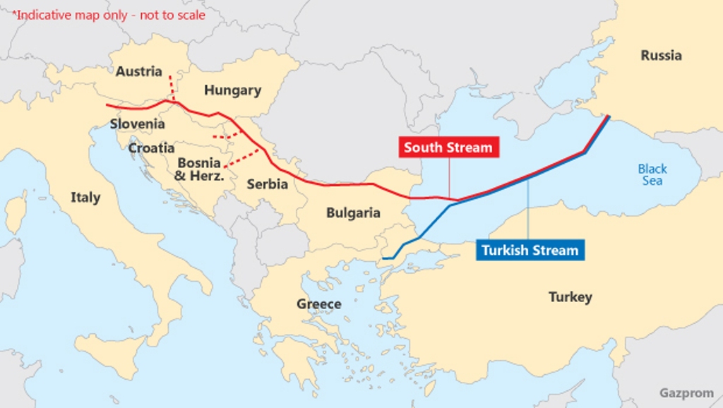 ″Turkish Stream″ gas pipeline (graphic: Gazprom)