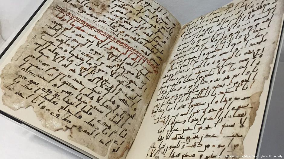 Ancient Koranic fragment discovered in a library at Birmingham University, United Kingdom