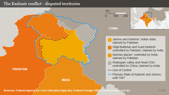 Kashmir conflict infographic (photo: DW)