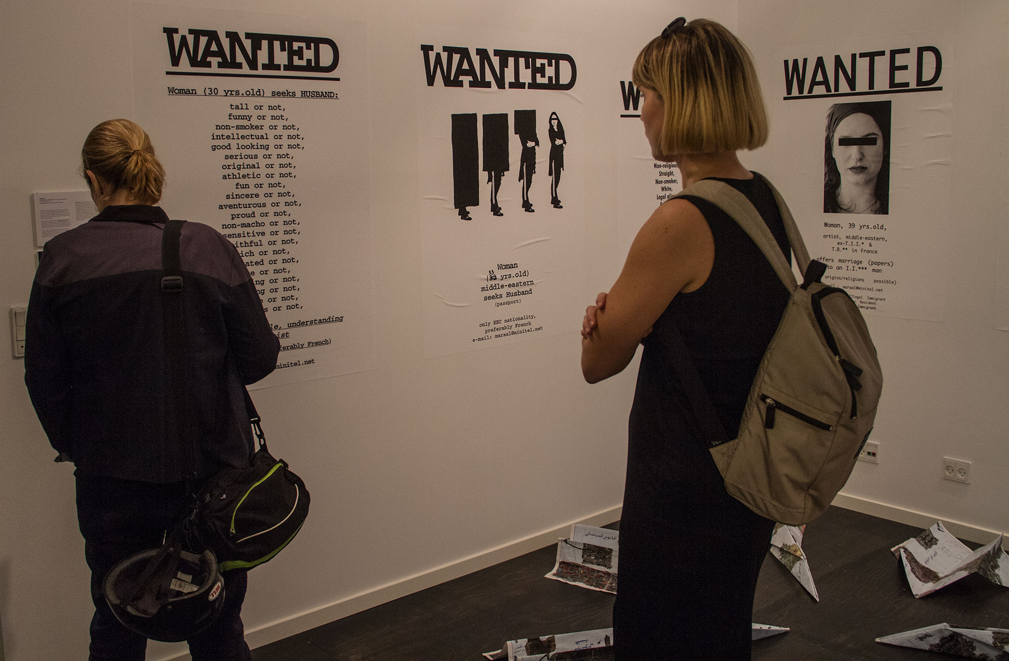 "Wanted" by Ghazl, an Iranian artist living in France (photo: Changiz M. Varzi)