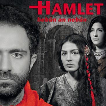 Poster advertising a production of Hamlet by Diyarbakir′s municipal theatre company