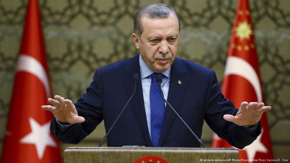 Der türksiche Präsident Erdogan; Foto: picture-alliance/AP