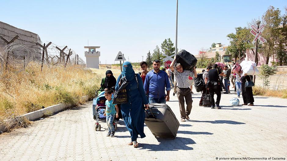 Syrische Flüchtlinge in der türkischen Provinz Gaziantep; Foto: picture-alliance