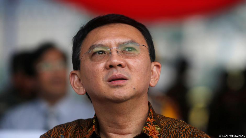 Der bisherige christliche Amtsinhaber Basuki Tjahaja Purnama nach seiner Wahlniederlage in Jakarta; Foto: Reuters