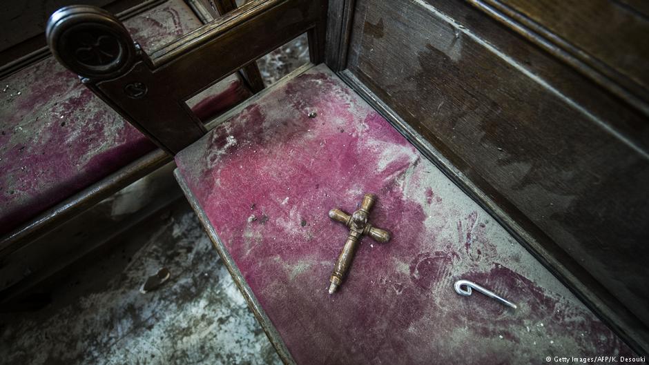 Nach der Explosion in koptischer Kirche Peter und Paul in Kairo im Dezember 2016; Foto: AFP/Getty Images