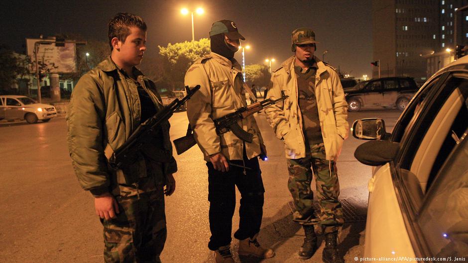 عناصر أمنية مسلحة في طرابلس الليبية