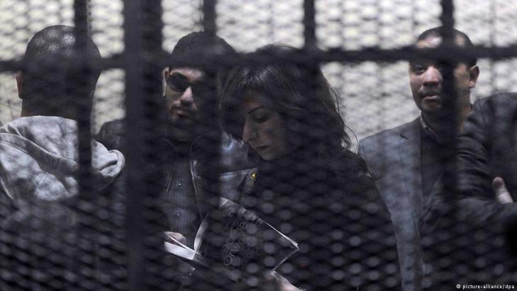 NGO employees under arrest in Cairo (photo: EPA/Mohamed Omar/dpa)