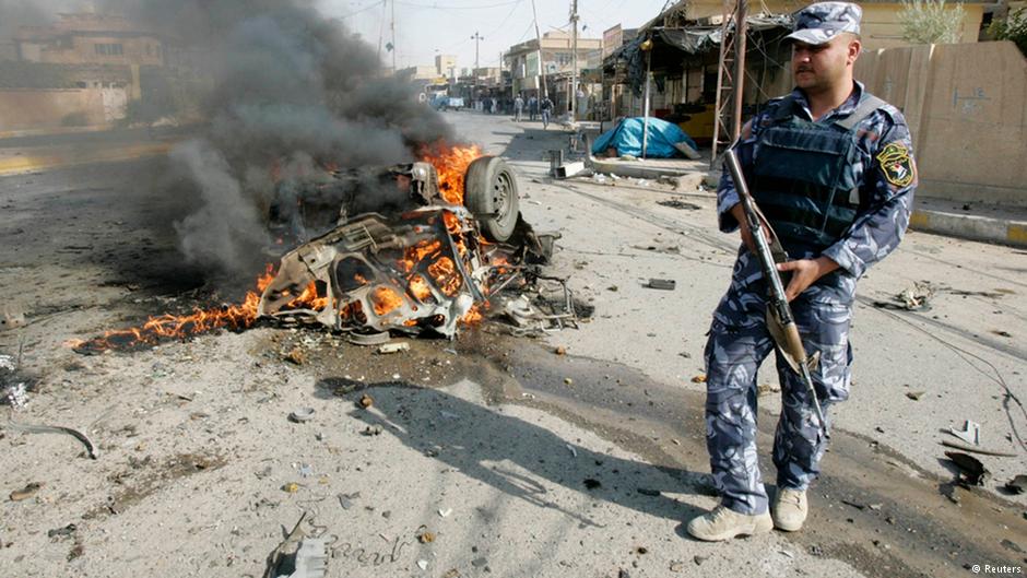 ثقافة العنف في العراق. لقد كان أكثر الأيام دموية في العراق منذ آيار/ مايو 2010، فقد قُتل أكثر من 115 شخصاً وأُصيب أضعاف هذا العدد بجراح في تفجيرات الاثنين (22 تموز/ يوليو 2012)
