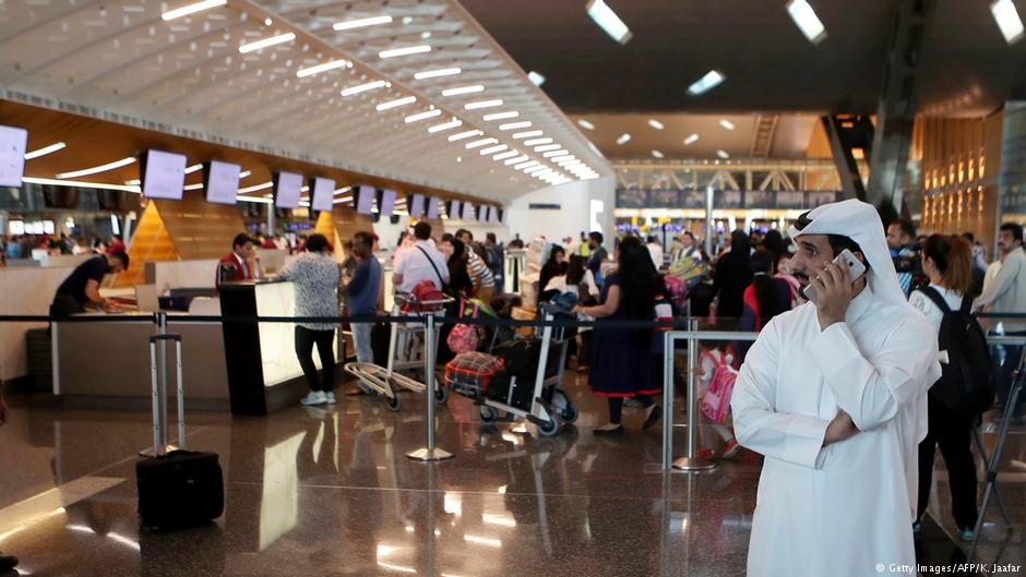 Fluggäste am Hamad International Airport in Doha; Foto: Karim Jaafar/AFP/Getty Images