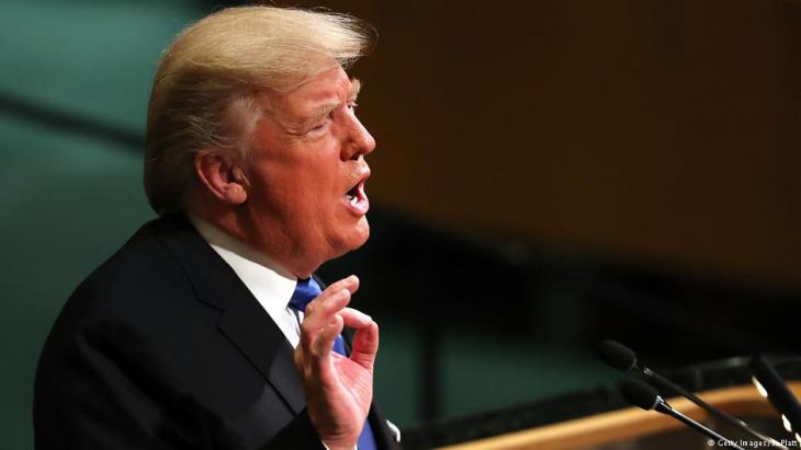 Trump addresses the United Nations in New York on 19 September 2017 (photo: Getty Images)
