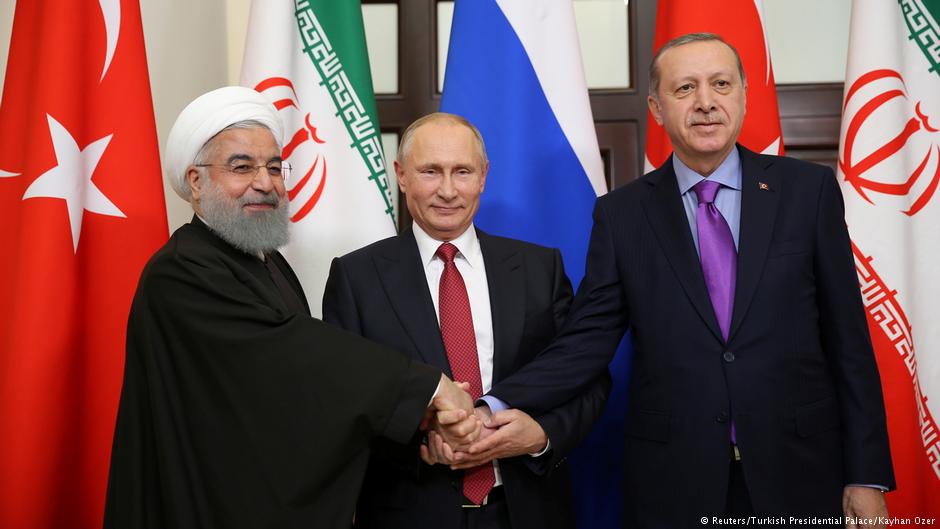 رؤساء روسيا وتركيا وإيران