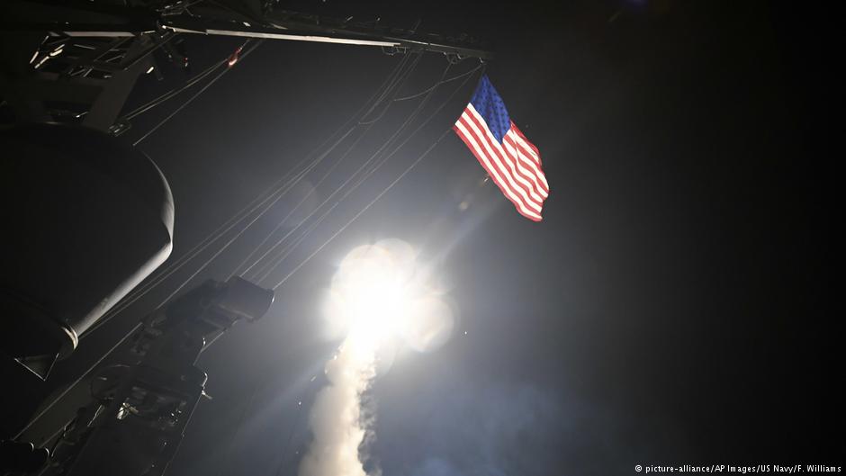 ضربة صاروخية أمريكية على موقع عسكري تابع للنظام السوري