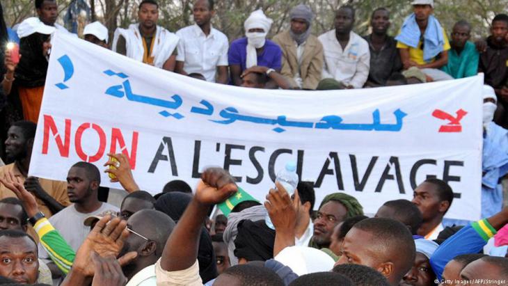Haratins protesting against slavery in Nouakchott, Mauritania (photo: Getty Images/AFP)