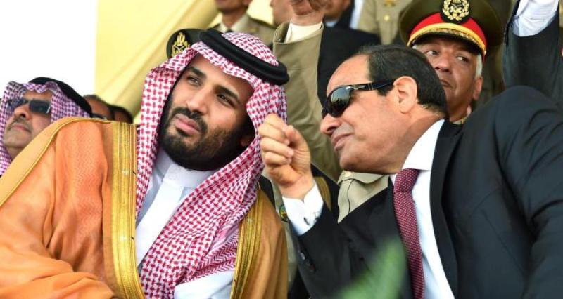 Kronprinz Mohammed bin Salman auf Staatsbesuch bei Ägyptens Präsident Abdel Fattah al-Sisi; Foto: dpa 