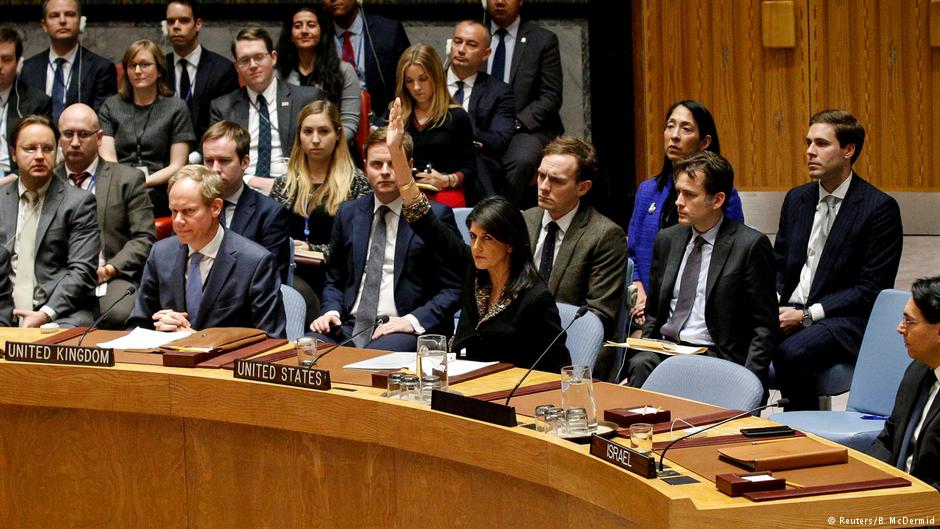 UN-Sicherheitsrat in New York zu Situation in Nahost - Veto USA; Foto: Reuters/B. McDermid