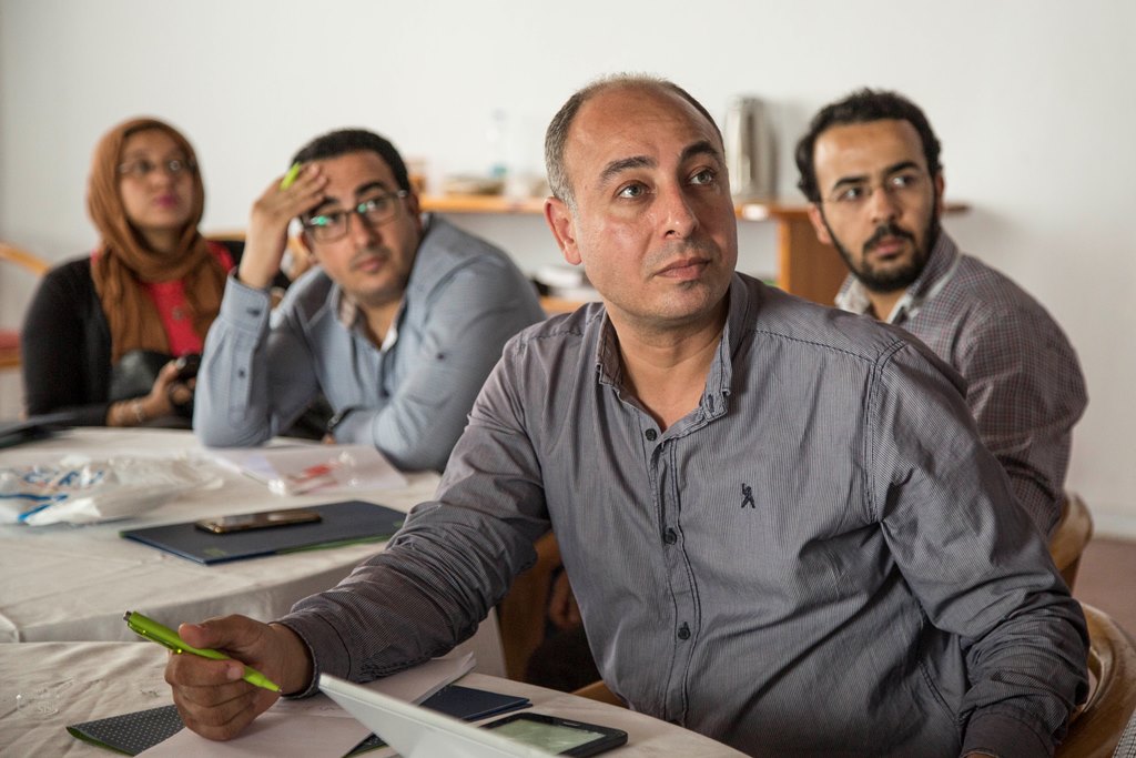 Workshop Wissenschaftsjournalismus; Foto: Roger Anis/Goethe Institut Kairo