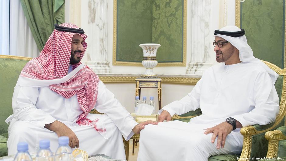 Mohammed bin Zayed Al Nahyan (l.) bei Mohammed bin Salman in Riad; Foto: picture-alliance/AA