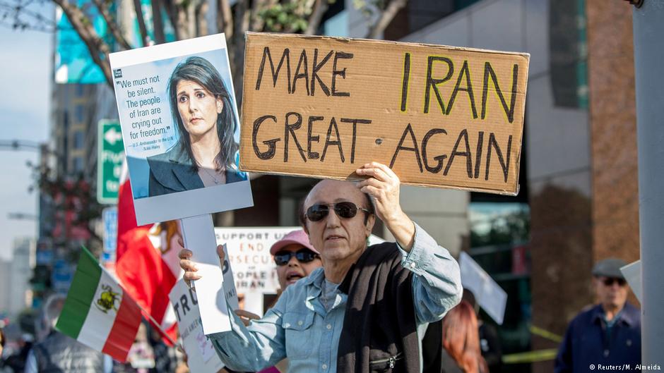 Iranische Exil-Royalisten und Regimegegner demonstrieren am 7. Januar 2018 in Los Angeles, Foto: Reuters