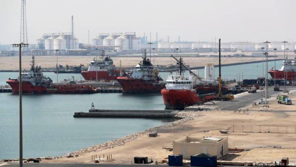 Ras Laffan Industrial City, Qatars Hauptstandort für die Produktion von Flüssigerdgas wird von Qatar Petroleum, rund 80 Kilometer nördlich der Hauptstadt Doha, am 6. Februar 2017 verwaltet (Foto: Getty Images / AFP / K. Jaafar)