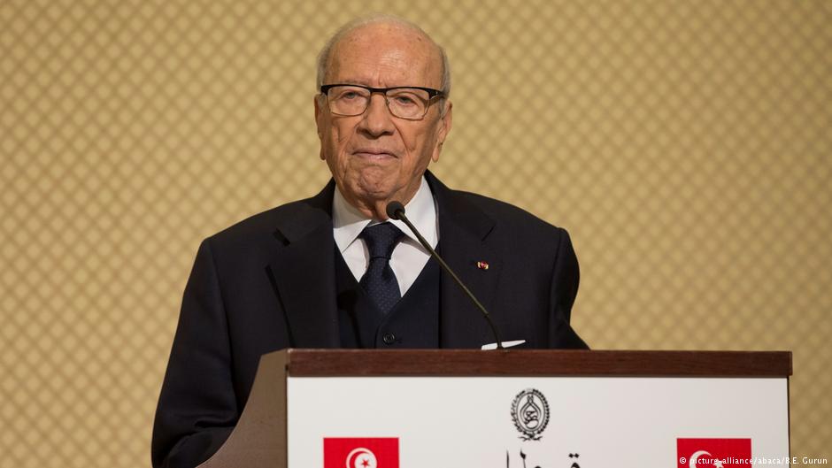 Tunesiens Präsident Beji Caid Essebsi; Foto: picture-alliance/abaca