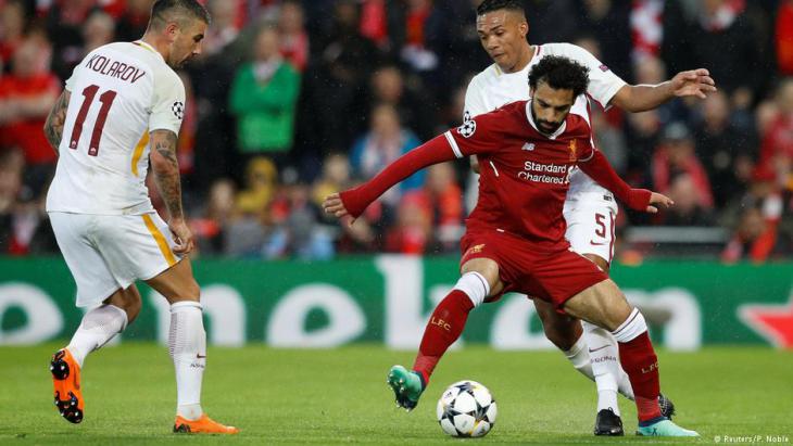 Mo Salah in action against AS Roma in Liverpool on 24.04.2018 (photo: Reuters)