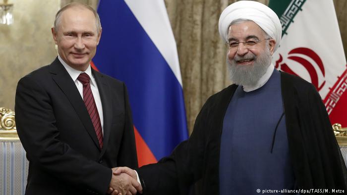 Irans Präsident Rohani und Russlands Staatschef Wladimir Putin; Foto: dpa/picture-alliance
