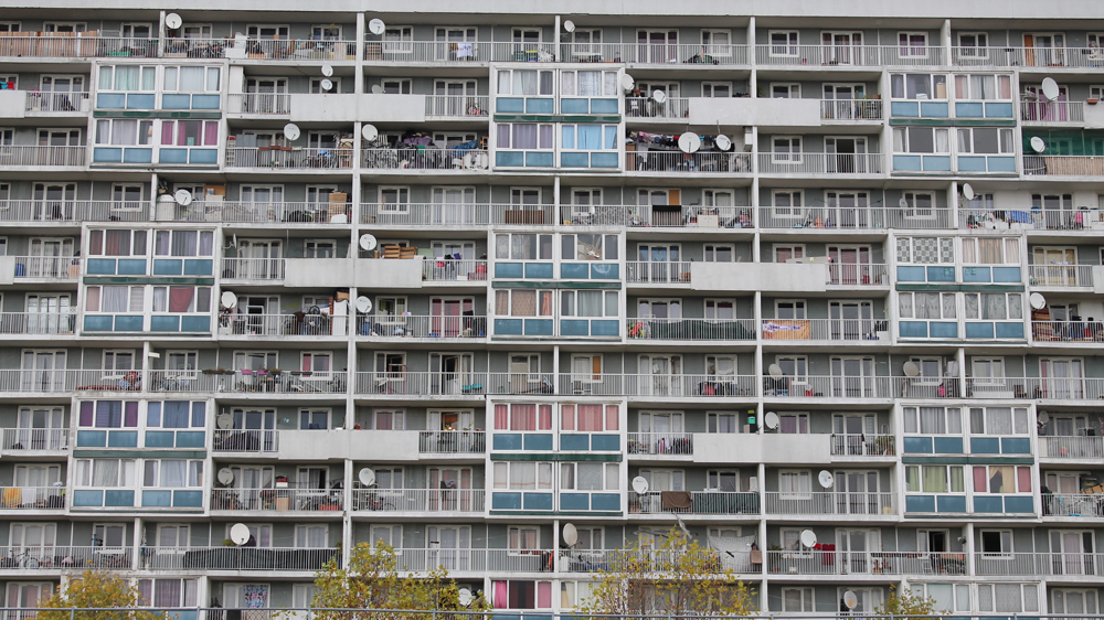 High-rise apartment buildings in a Paris suburb (photo: Al Jazeera English)