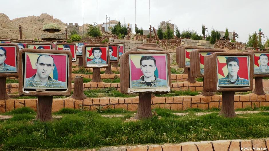 PKK graveyard on Mount Sinjar in northern Iraq (photo: DW/Sandra Petersmann)