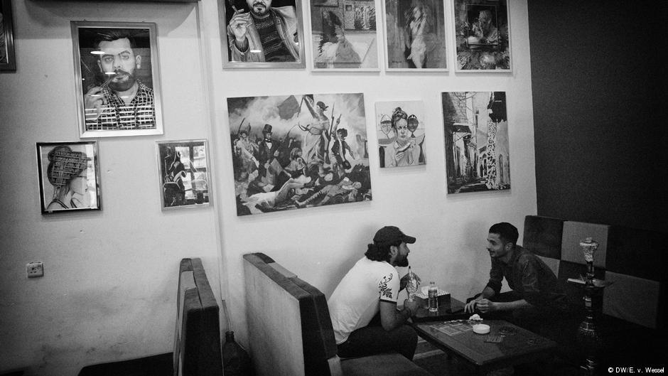 Fahad Sabahs und Harith Yassins Bücher-Café in Mossul; Foto: DW/E v. Wessel