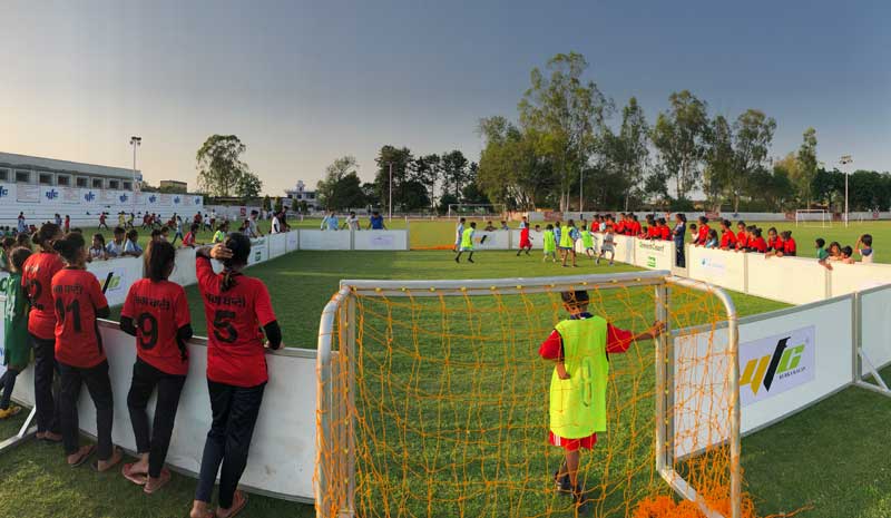Fußball-Spiel in Rurka Kalan, Indien; Foto: YFC Rurka Kalan