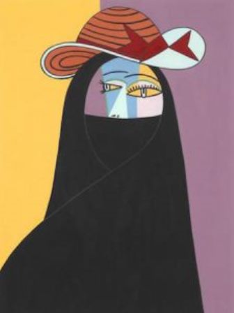 Helen Zughaib's "Abaya Picasso" (reproduced by kind permission of the artist)