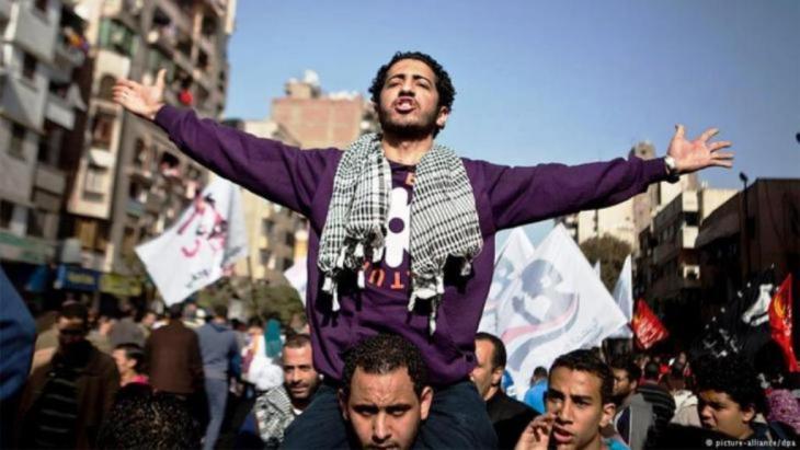 Januarrevolution in Ägypten auf dem Tahrirplatz; Foto: picture-alliance/dpa