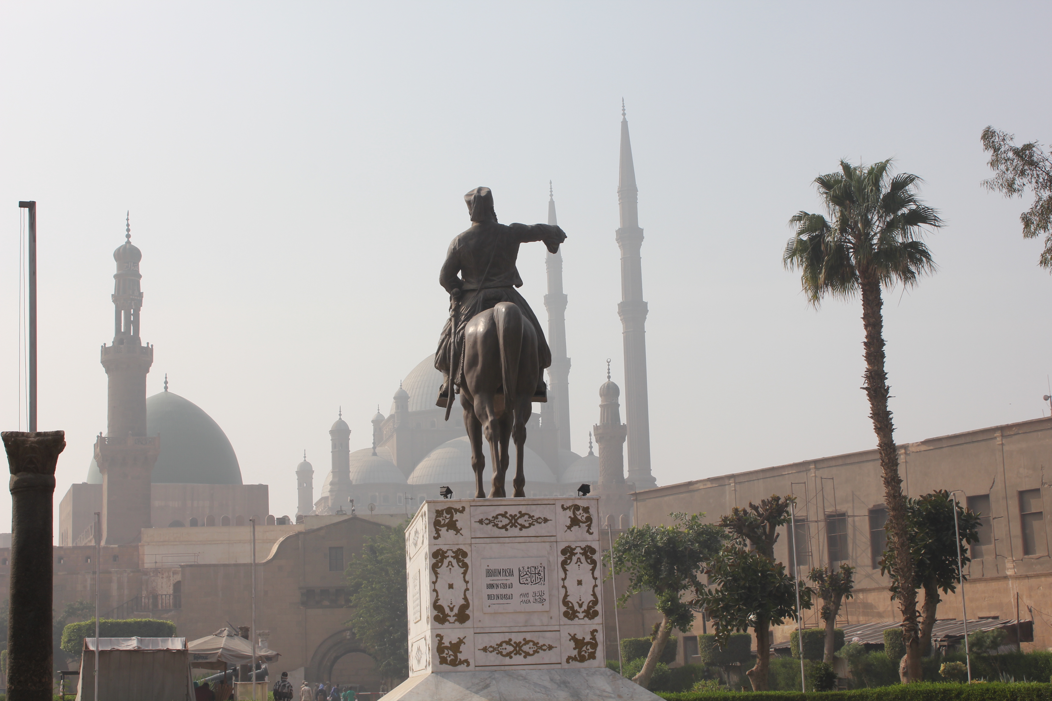 تمثال إبراهيم باشا الكبير ممتطيا جواده في قلعة صلاح الدين - القاهرة - مصر. الصورة: ملهم الملائكة 