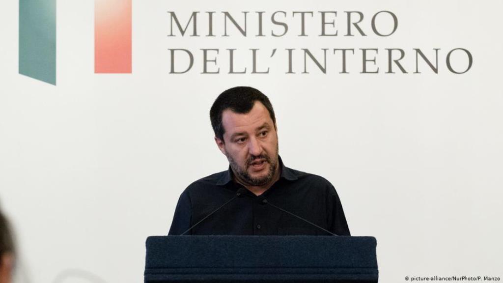 ماتيو سالفيني، رئيس حزب "الرابطة" الإيطالي اليميني المتشدد 
