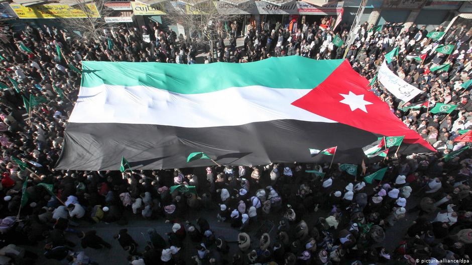 Arabischer Frühling in Jordanien: Proteste in der Hauptstadt Amman am 21. Januar 2011; Foto: picture-alliance/dpa