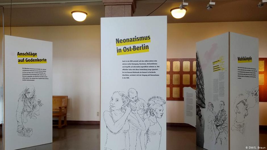 Ausstellung "Immer wieder? Extreme Rechte und Gegenwehr in Berlin seit 1945"; Foto: DW/S.Braun
