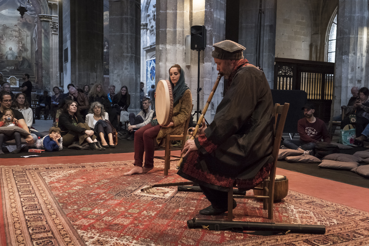 The ensemble "Lale" plays spiritual music from the Ottoman Empire on 8 June 2019 (photo: Jan Schmidt-Whitley / Le Pictorium)